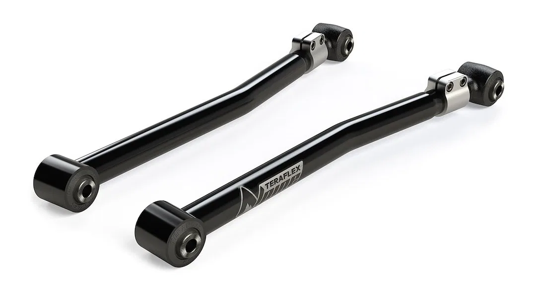 1416500 – TERAFLEX Control Arm, Tubular Adjustable Black Steel With Rubber Bushings Set Of 2